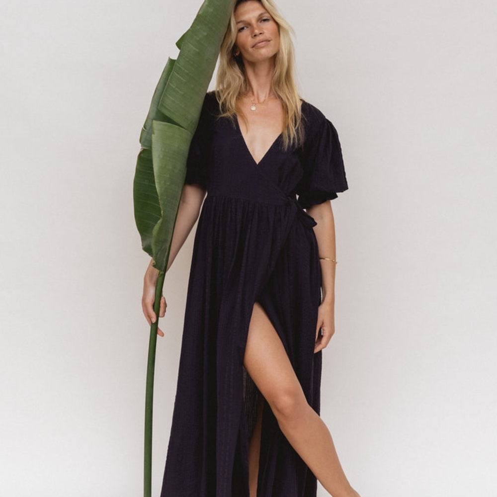 Daughters Of India Uma Wrap Maxi Dress